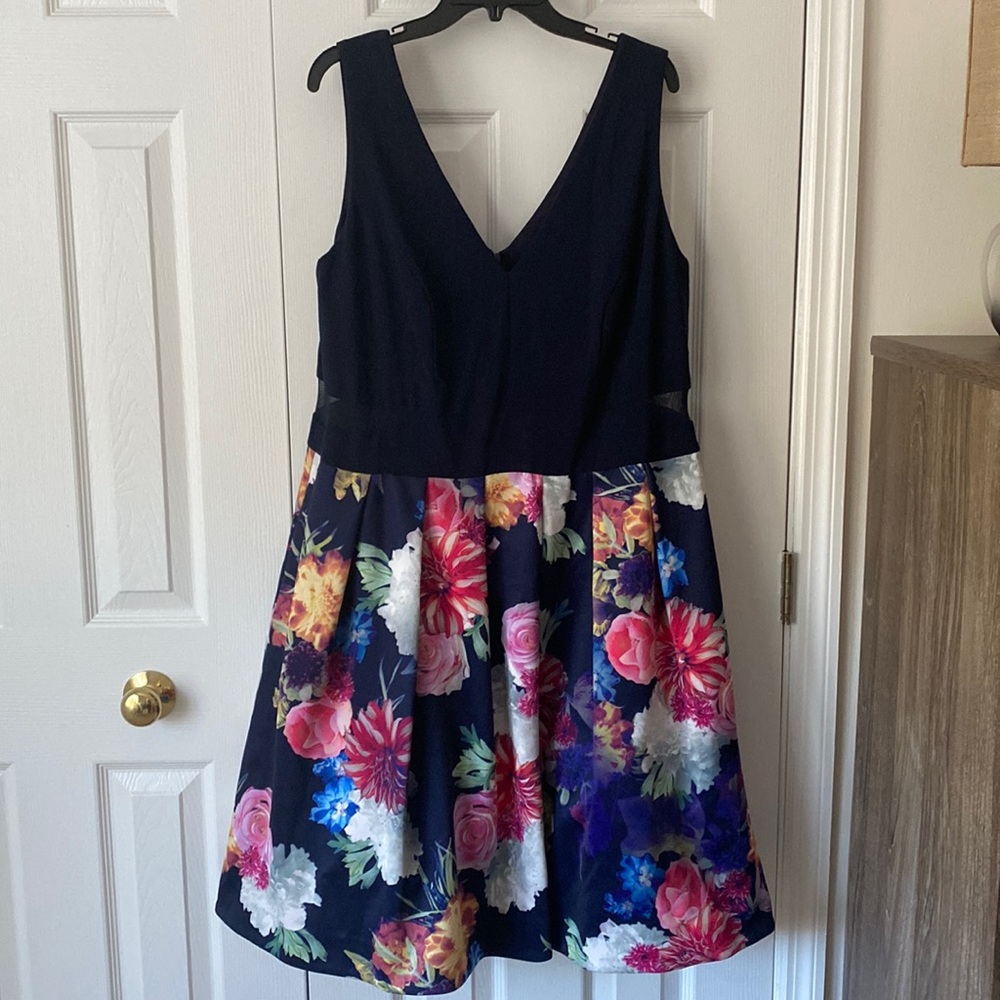 V- Neck Floral Dress